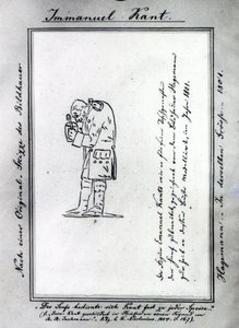 Kant sekoittaa sinappia, 1801 tekijältä Friedrich Hagemann