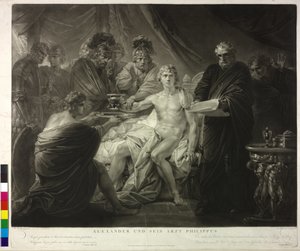 Aleksanteri Suuri ja hänen lääkärinsä Filip tekijältä Friedrich Heinrich Fuger