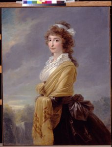 Muotokuva kreivi Elisabeth von Thun Hohensteinista (1764-1806) - Heinrich Friedrich Fuegerin (1751-1818) maalaus, huile sur toile