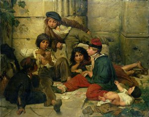 Pariisin katujen lapset, 1852 tekijältä Friedrich Karl Hausmann