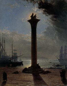 Kuunvalo Piazzettan yllä, noin 1837 (öljy kankaalle).