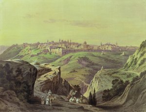 Näkymä Jerusalemista tekijältä Friedrich Perlberg