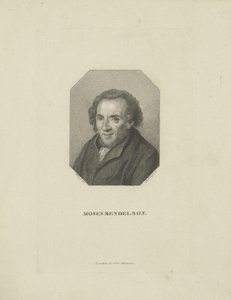 Moses Mendelssohnin muotokuva 1729-1786, 1818.