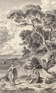 Odysseus ja Kalypso (kaiverrus)