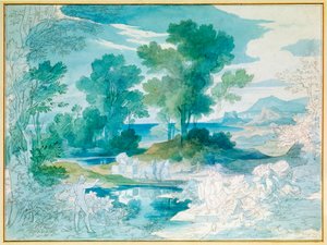 Odysseus ja Nausica (akvarelli)