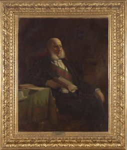 Anton Ritter von Schmerling (1805-1893), Itävallan keisarillisen neuvoston puheenjohtaja. tekijältä Friedrich von Amerling