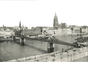 Näkymä Sachsenhausenista, Frankfurtista, Saksasta, 1895.