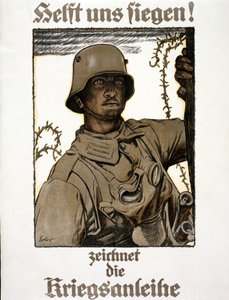 Auta meitä voittamaan! Tilaa sotalainan, pub. München, 1917