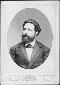Pianisti ja säveltäjä Heinrich Karl Johann Hofmannin muotokuva 1842-1902.