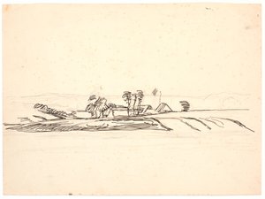 Maisema maatilan kanssa tekijältä Fritz Syberg