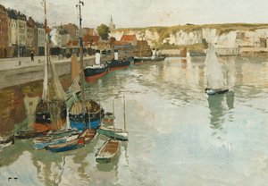 Dieppe, noin 1894 tekijältä Frits Thaulow