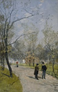 Royal Gardenista (öljy kankaalle) tekijältä Fritz Thaulow