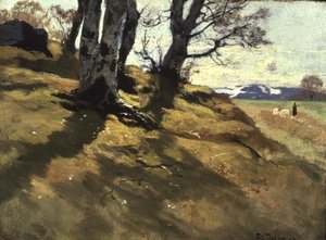 Maisema Stordissa, Norjassa tekijältä Fritz Thaulow