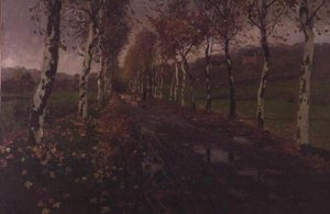 Hopeakoivujen katu tekijältä Fritz Thaulow