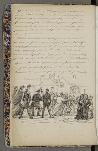 Kuvitus hentet fra et privatarkiv i Nasjonalbiblioteket med tittelen Voyage en Norvège 1856 ja Fritz von Dardel tekijältä Fritz von Dardel