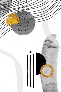 Moderni kulta-harmaa abstrakti