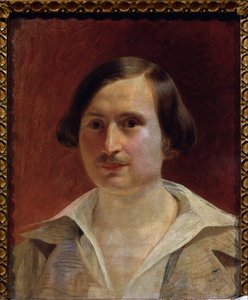 muotokuva kirjailija Nikolai Gogolista (1809-1852) tekijältä Fyodor Antonovich Moller