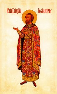 Pyhä suurprinssi Andrei Bogolyubsky, 1887 tekijältä Fyodor Grigoryevich Solntsev