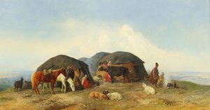 Lepäävät karjanhoitajat Pohjois-Kaukasiassa, 1874. tekijältä Fyodor Ilyich Baykov