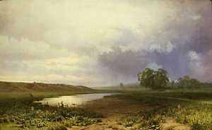 Venäjä: "Wet Meadow" Märkä niitty Märkä niitty tekijältä Fyodor Vasilyev