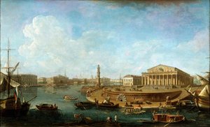 "Pörssi ja Admiraliteetti Pietari-Paavalin linnoituksesta nähtynä", Pietari, 1810.