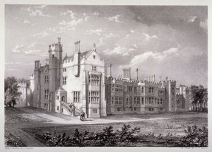 Näkymä Lambeth Palacesta, Lontoosta, 1830 tekijältä GF Bragg