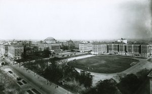 Columbia Universityn kampus lounaasta, New York City, 1910 tekijältä G.P. Hall und Sohn