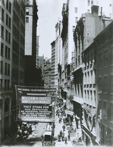 Taft ja Sherman Banner Maiden Lanella, New Yorkissa, 1908 tekijältä G.P. Hall und Sohn