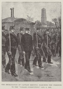 Kapteeni Dreyfusin degradaatio, vangin marssiminen Parade d