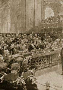 Kiitospäivän jumalanpalvelus Walesin prinssin toipumiseksi, pidettiin St. Paulin katedraalissa, 27. helmikuuta 1872, 
