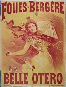 La Belle Oteron julistemainos Folies-Bergeressä, 1894