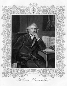 John Hunter 1728-1793, skotlantilainen kirurgi, 1800-luku. tekijältä G. H. Adcock