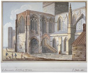 Southwarkin katedraali, Lontoo, 1825