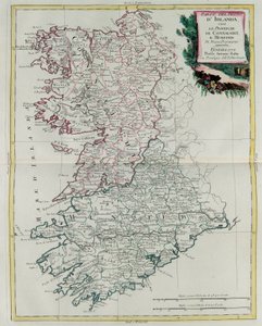 Irlannin kuningaskunta, Munsterin ja Connaughtin maakunnat, G. Zulianin kaiverrus on Antonio Zattan vuonna 1778 Venetsiassa julkaiseman Atlas Novissimon I osasta, yksityiskokoelma tekijältä G. Zuliani
