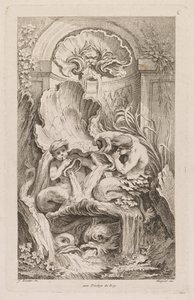 Suihkulähteiden kirja: nro 6, n. 1736. tekijältä Gabriel Huquier