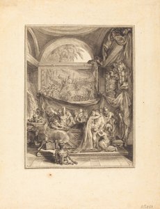 Germanicuksen kuolema tekijältä Gabriel Jacques de Saint Aubin