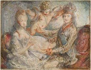 Ludvig XVI ja Marie-Antoinette, jonka kruunaa rakkaus