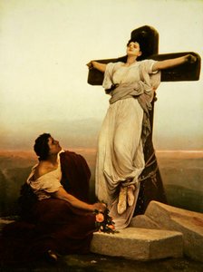 Kristillinen marttyyri ristillä, St Julia