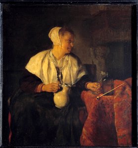 Ribotteri. Gabriel Metsun (1629 - 1667) maalaus Ec. Hol. tekijältä Gabriel Metsu