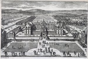 Parc Monceau: Perellen yleisnäkymä, 1600-luvun loppu tekijältä Gabriel Perelle