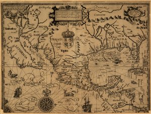 Nova et rece terraum et regnorum Californae, nouae Hispaiae Mexicanae, et Peruviae. tekijältä Gabriel Tatton