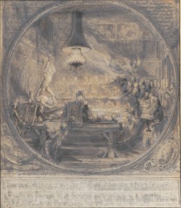 Kuningas Christian VII:n vierailu Det kgl. Ranskan taideakatemia Pariisissa 8.11. 1768. tekijältä Gabriel de Saint Aubin