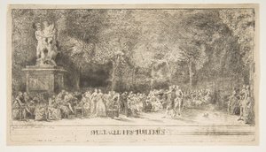 Kohtaus Tuileriesissa: Tuolit, 1760.