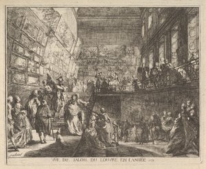 Näkymä Salon du Louvresta vuosina 1753, 1753.