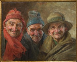 Kolme ystävää 1917 (öljy kankaalle)