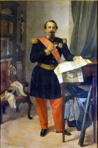 Napoleon III. Gaetano Belvederin maalaus. 1800-luvulla. Bologna tekijältä Gaetano Belvederi