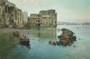 Marina lähellä palazzo Donn Annaa Napolissa