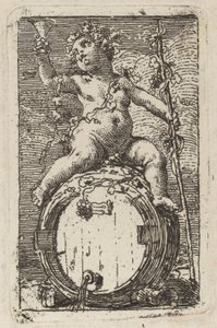 Infant Bacchus Astride viinitynnyri
