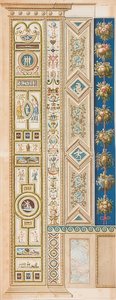 Pilaster Loggia III (koristelu eri peleillä)