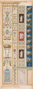 Pilaster Loggia XIII (koriste, jonka keskellä on Dianan temppeli)